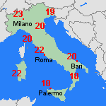 Previsione lun, 06.04. Italia