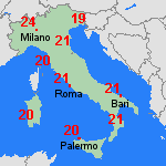 Previsione mar, 07.04. Italia