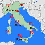 Previsione mer, 15.04. Italia
