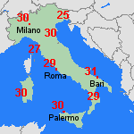 Previsione lun, 15.06. Italia